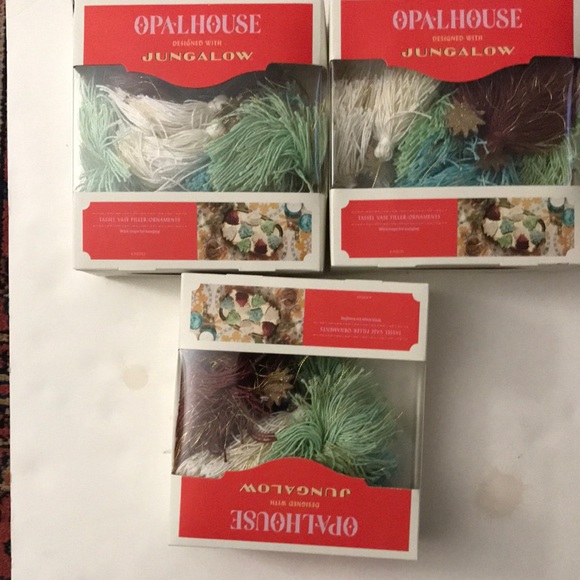 Full house Jungalow tassel vase filler ornament bundle of three boxes New - Picture 1 of 4